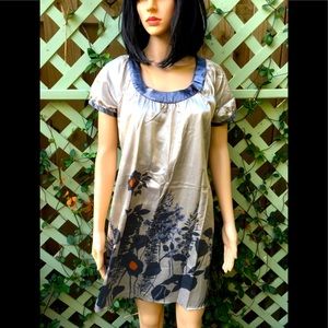 BCBGMAXAZRIA GREY DRESS SMALL